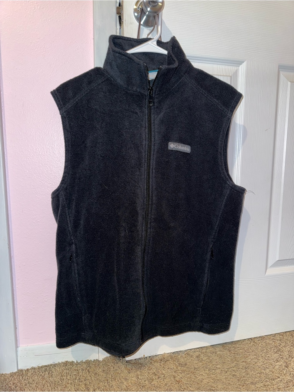 Columbia Kids Black Fleece Vest - Full Zip Sleeveless Jacket